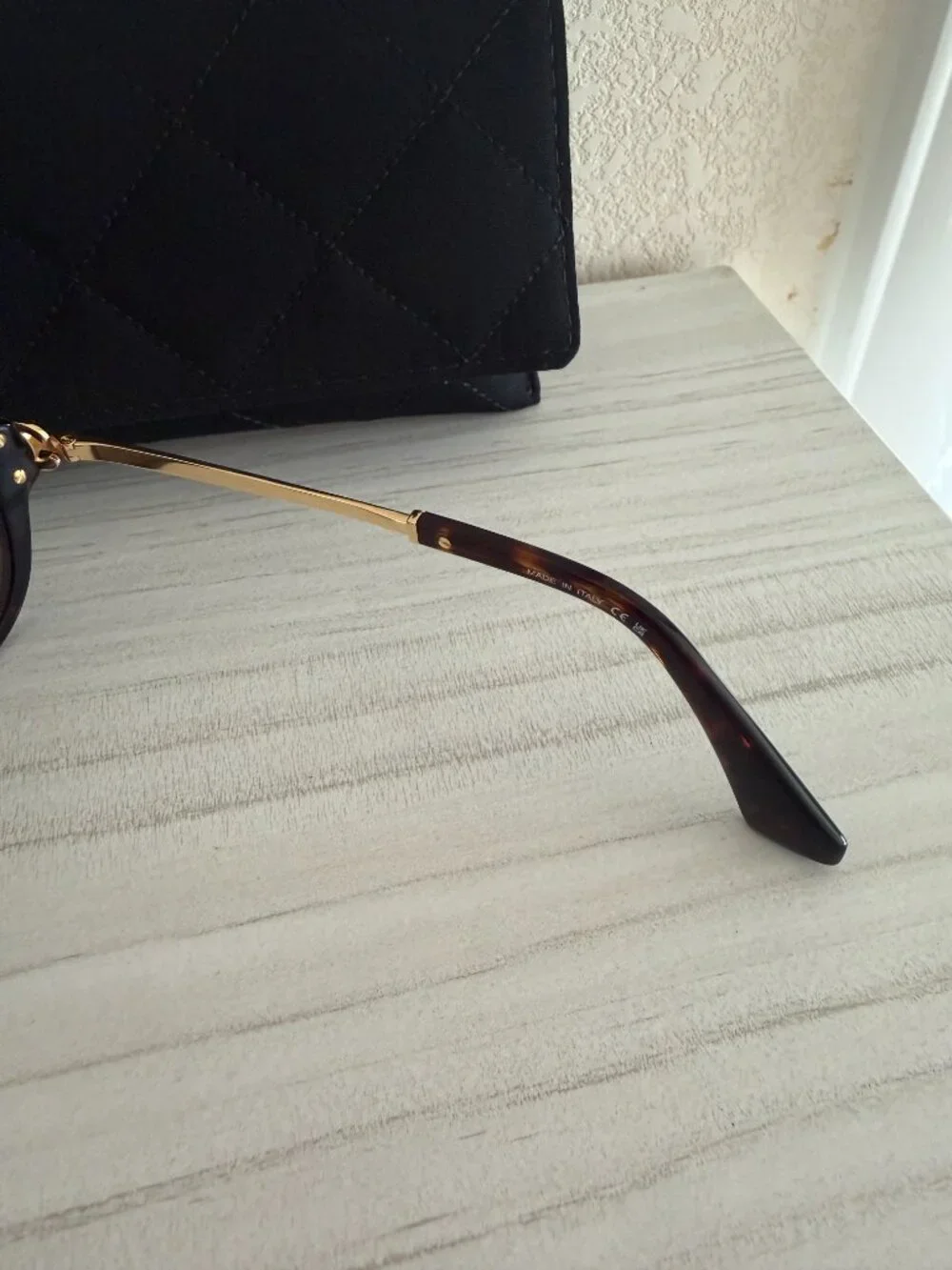 CHANEL Tortoise Shell Aviator Sunglasses